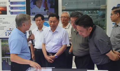 全国政协常委戚建国一行莅临北斗西虹桥基地调研 威固董事长参会并发言